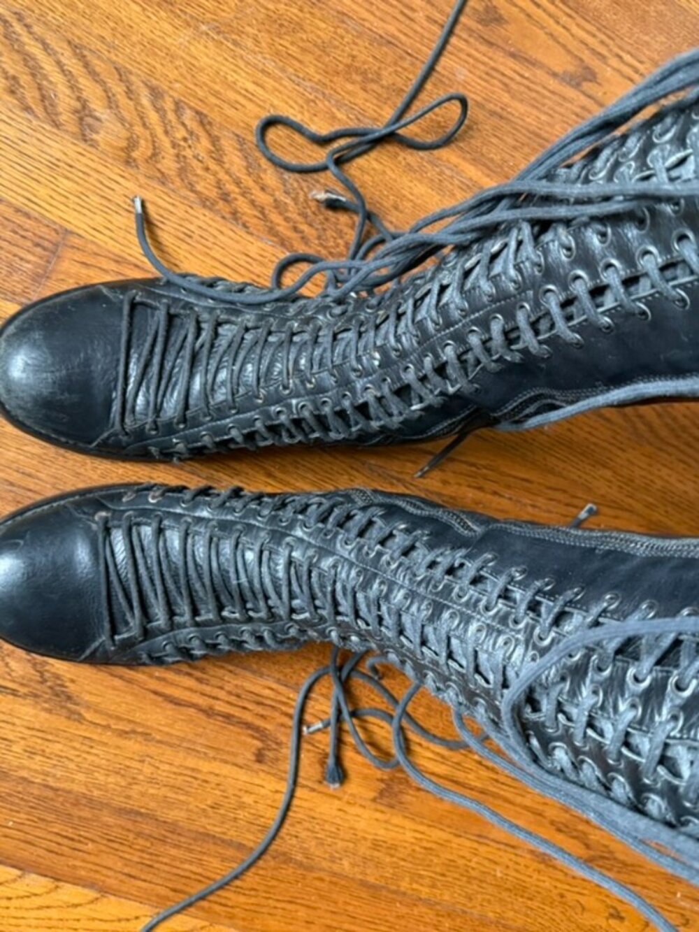 Ann Demeulemeester Triple Lace Boots FY08 - Picture 2 of 16